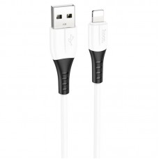 Дата кабель Hoco X82 Silicone USB to Lightning 2.4A (1m)  White - 00000079858_2
