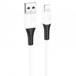 Дата кабель Hoco X82 Silicone USB to Lightning 2.4A (1m)  White - 00000079858_2