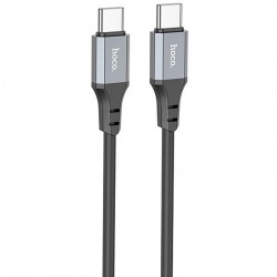 Дата кабель Hoco X86 Spear Type-C to Type-C 60W (1m)  Black - 00000081794_1