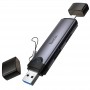 Картридер Hoco HB56A Victory 5in1 Lightning/USB2.0 to SD/TF3.0 + USB 2.0