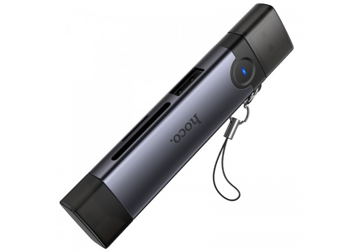 Картридер Hoco HB56A Victory 5in1 Lightning/USB2.0 to SD/TF3.0 + USB 2.0