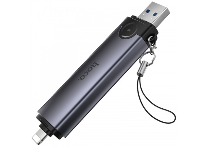 Картридер Hoco HB56A Victory 5in1 Lightning/USB2.0 to SD/TF3.0 + USB 2.0