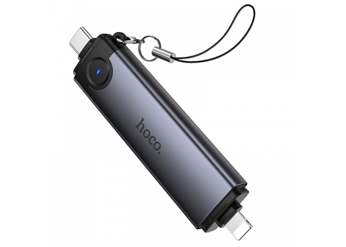 Картридер Hoco HB56B Victory 5in1 Type-C/Lightning to SD/TF3.0 + USB 2.0
