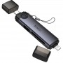 Картридер Hoco HB56B Victory 5in1 Type-C/Lightning to SD/TF3.0 + USB 2.0