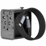Мережевий універсальний перехідник WIWU UA013 20W GaN + 1USB-A/2C with retractable cable Type-C