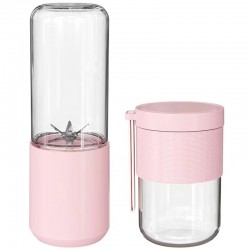 Портативний блендер / соковитискач N8 400+300ml 60W 1500mAh  Pink - 00000086590_1