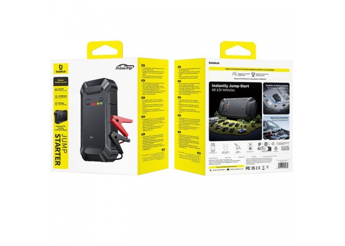 Пусковий пристрій (бустер) для автомобіля Baseus PrimeTrip VJ1 Jump Starter 12000 mAh (C01194)