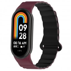 Ремінець Dual-color Magnetic для Xiaomi Mi Band 9/8/10  Plum / Black - 00000077059_8