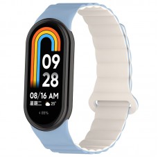 Ремінець Dual-color Magnetic для Xiaomi Mi Band 9/8/10  Lilac Blue / White - 00000077059_6