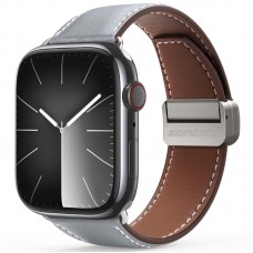 Ремінець Dux Ducis Genuine Leather для Apple Watch 38/40/41/42mm(ser.10)  Grey - 00000079538_3