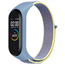 Ремінець Nylon New для Xiaomi Mi Band 3/4/5/6/7  Azure / Yellow - 00000077678_17