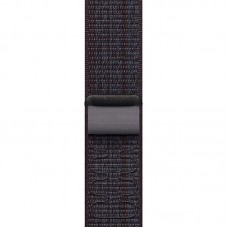 Ремінець Nylon Sport Loop для Apple Watch 42(ser.1-3)/44/45/46/49mm  Black / Blue - 00000082158_1