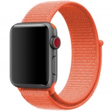 Ремінець Nylon для Apple Watch 42(ser.1-3)/44/45/46/49mm  Помаранчевий / Orange - 00000039058_7