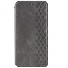 Шкіряний чохол-книжка GETMAN Cubic (PU) для Xiaomi Redmi 13 4G / Poco M6 4G  Сірий - 00000072262_4