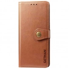 Шкіряний чохол-книжка GETMAN Gallant (PU) для Xiaomi Redmi 9  Коричневий - 00000037521_2