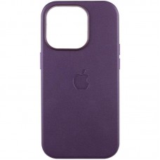 Шкіряний чохол Leather Case (AAA) with MagSafe and Animation для Apple iPhone 15 Pro Max (6.7")  Dark Purple - 00000065731_4