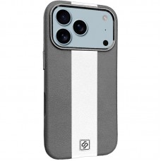 Шкіряний чохол Rally with MagSafe для Apple iPhone 17 Pro (6.3")  Grey / White - 00000081025_6