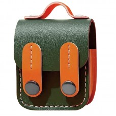 Шкіряний футляр Briefcase для навушників AirPods 1/2  Green / Orange - 00000075978_4