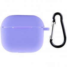 Силіконовий футляр для навушників AirPods 3  Бузковий / Dasheen - 00000051911_4