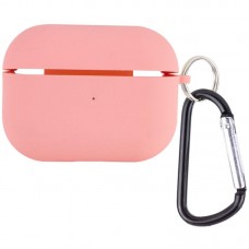 Силіконовий футляр з мікрофіброю для навушників Airpods Pro 3  Рожевий / Pink - 00000082130_24