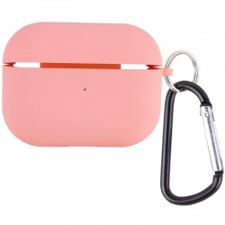 Силіконовий футляр з мікрофіброю для навушників Airpods Pro 3  Рожевий / Pink - 00000082130_24