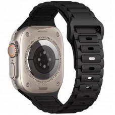 Силіконовий ремінець Defense для Apple Watch 38/40/41/42mm(ser.10) (140-190mm)  Black - 00000085210_1