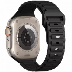 Силіконовий ремінець Defense для Apple Watch 38/40/41/42mm(ser.10) (140-190mm)  Black - 00000085210_1
