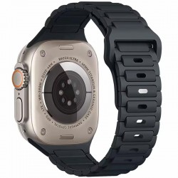 Силіконовий ремінець Defense для Apple Watch 38/40/41/42mm(ser.10) (140-190mm)  Midnight Blue - 00000085210_2