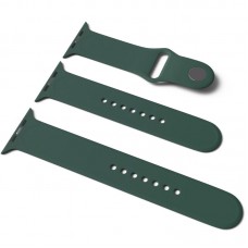 Силіконовий ремінець для Apple Watch Sport Band 38/40/41/42mm(ser.10) (S/M & M/L) 3pcs  Зелений / Pine green - 00000032192_25