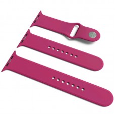 Силіконовий ремінець для Apple Watch Sport Band 38/40/41/42mm(ser.10) (S/M & M/L) 3pcs  Бордовий / Maroon - 00000032192_22