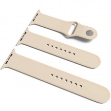 Силіконовий ремінець для Apple Watch Sport Band 42(ser.1-3)/44/45/46/49mm (S/M & M/L) 3pcs  Бежевий / Antique White - 00000034825_8