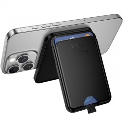 Кардхолдер магнітний Hoco E91I Tiger з трекером 120 mAh  Black - 00000081805_1