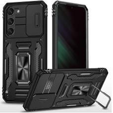 Ударостійкий чохол Camshield Army Ring для Samsung Galaxy S21  Чорний / Black - 00000068614_6