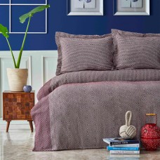 Покривало з наволочками Nautica Home - Carla bordo бордовий 230x240