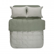 Постільна білизна Lotus Home - Checked Gingham оливковий сімейний