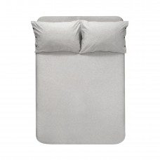 Простирадло з наволочками Lotus Home Washed Cotton - Light antracite 270x270