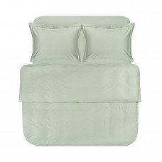 Постільна білизна сатин premium Lotus Home - Dakota Modern ментоловий сімейний