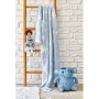 Дитяче покривало піке Karaca Home - Baby star mavi синій 80x120