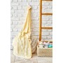 Дитяче покривало піке Karaca Home - Baby star sari жовтий 80x120