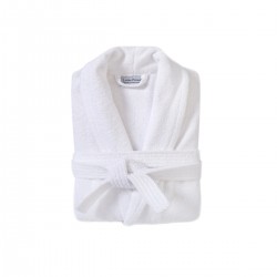 Халат махровий unisex Lotus Home - Basic Line white 2XL