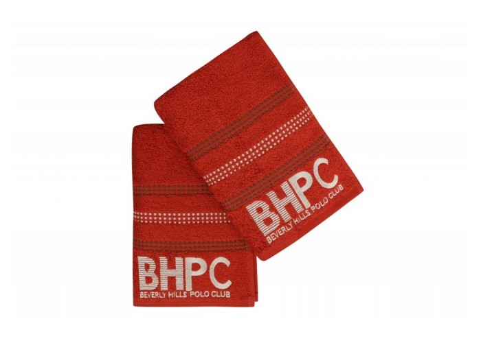 Набір рушників Beverly Hills Polo Club - 355BHP1263 Botanik Brick Red 50x90