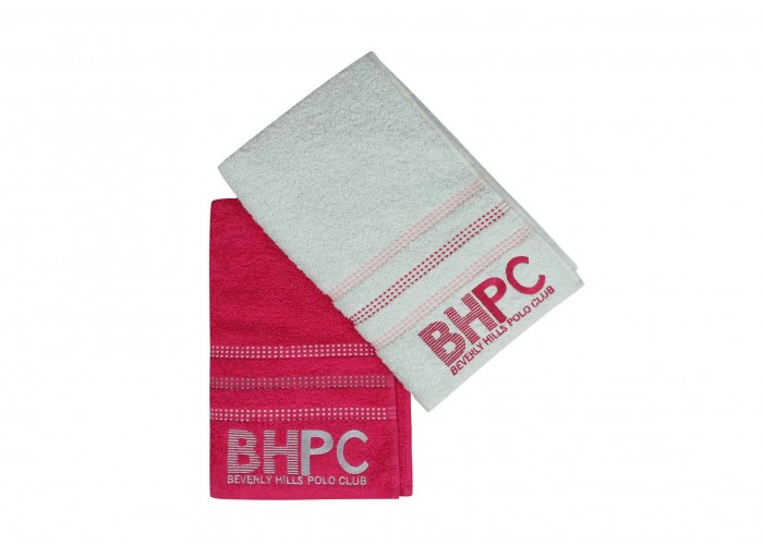 Набір рушників Beverly Hills Polo Club - 355BHP1453 Botanik Fuchsia, Mint 70x140