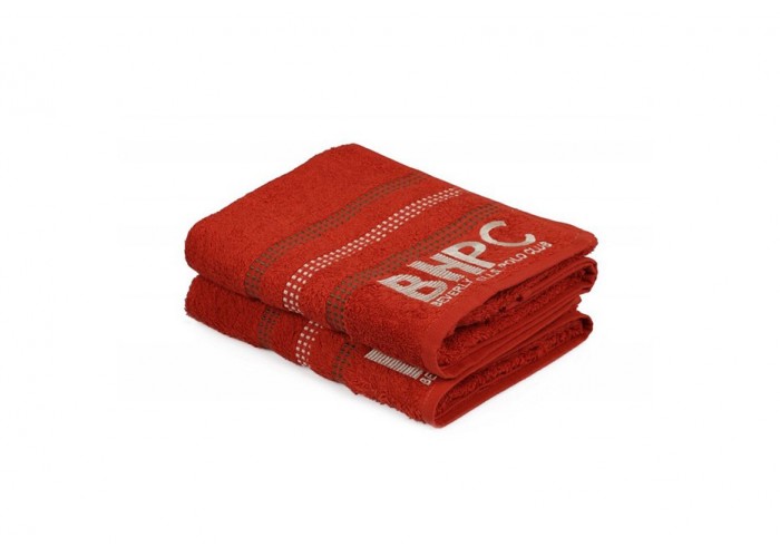 Набір рушників Beverly Hills Polo Club - 355BHP1604 Botanik Brick Red 50x90+70x140