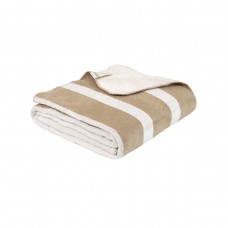 Плед Lotus Home - Infinity Stripe бежевий 200x220