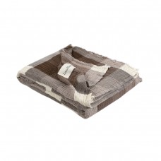 Покривало Lotus Home - Lucca muslin коричневий 200x240