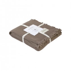 Покривало Lotus Home - Napa muslin brown 200x220