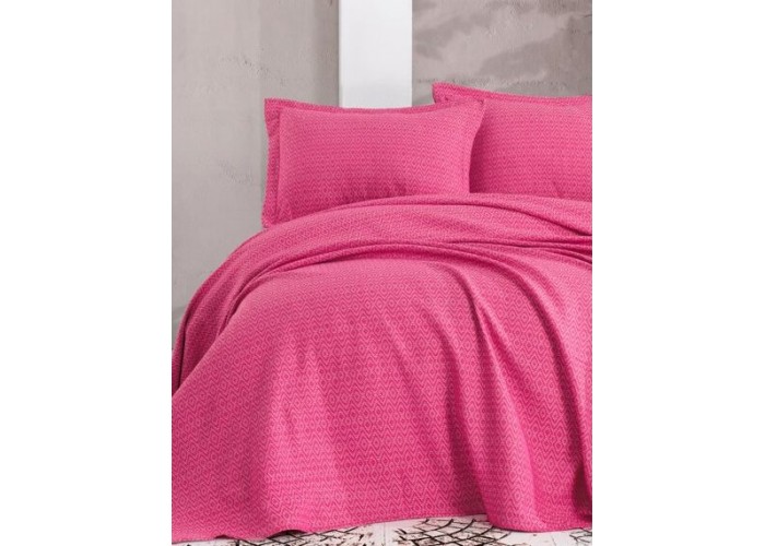 Покривало з наволочками Eponj Home піке - Venus fusya фуксія 230x240