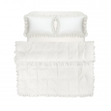 Постільна білизна Lotus Home Washed cotton - Kansas fly молочний євро