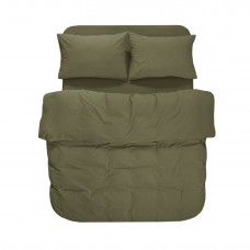 Постільна білизна Lotus Home Washed cotton - Kansas зелений євро