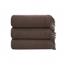 Рушник Lotus Home - Rius dark brown темно-коричневий 50x100